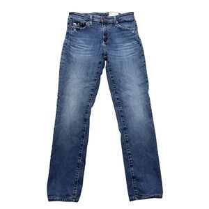 AG Adriano‎ Goldschmied Jeans Womens 27 Blue Prima Cigarette Leg Japanese Denim
